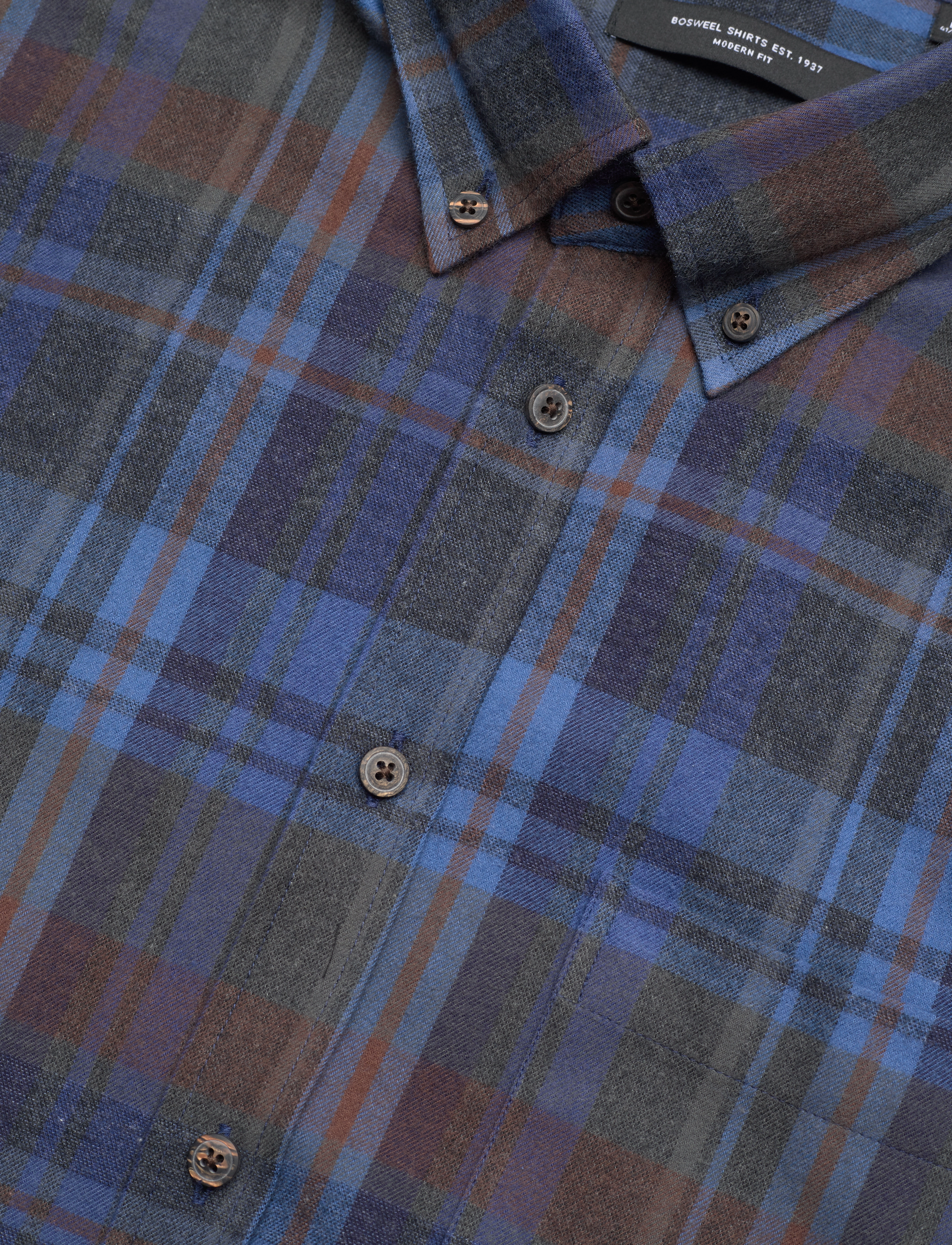 Bosweel Shirts Est. 1937 - Regular fit Mens shirt - blue - 3