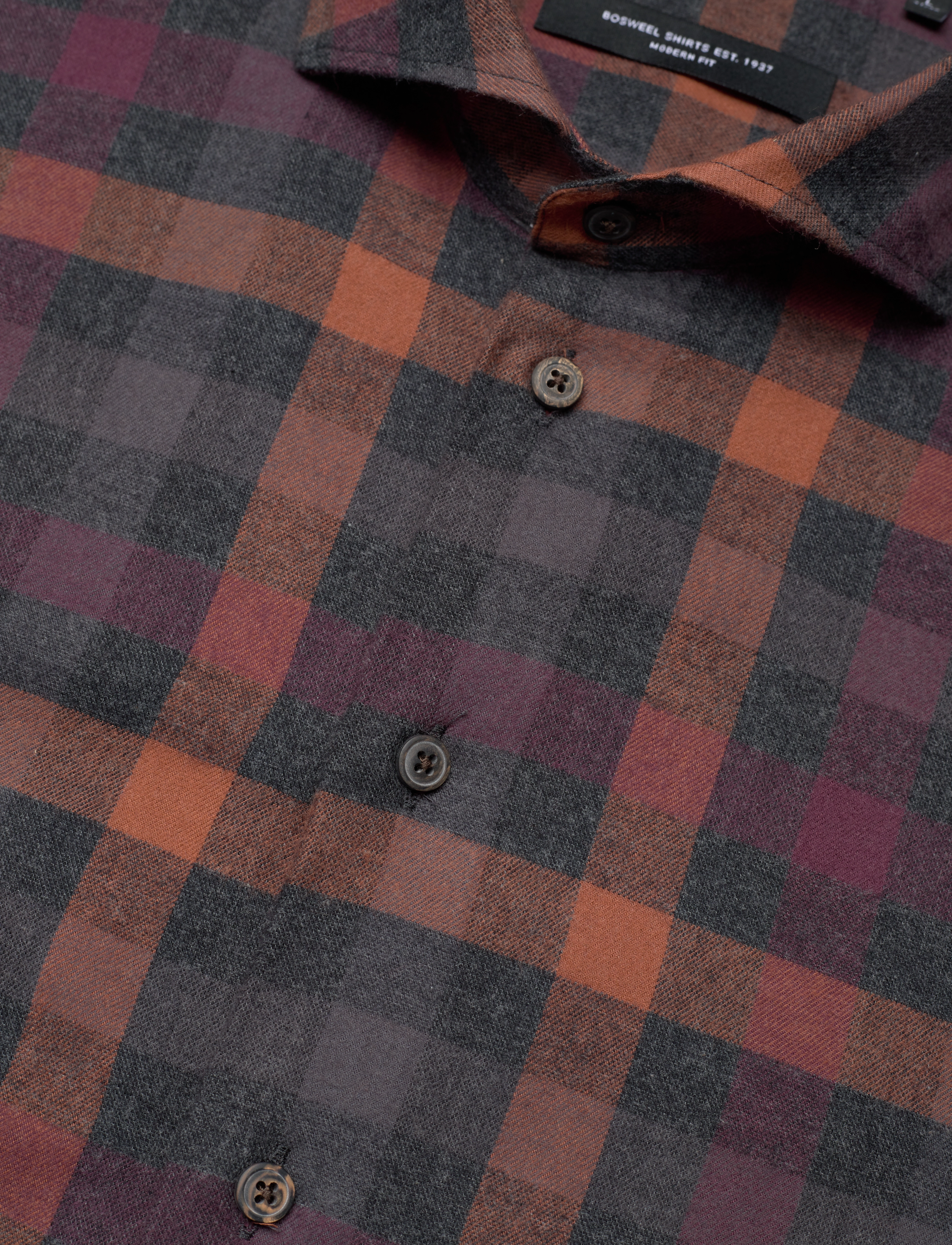 Bosweel Shirts Est. 1937 - Regular fit Mens shirt - red - 3