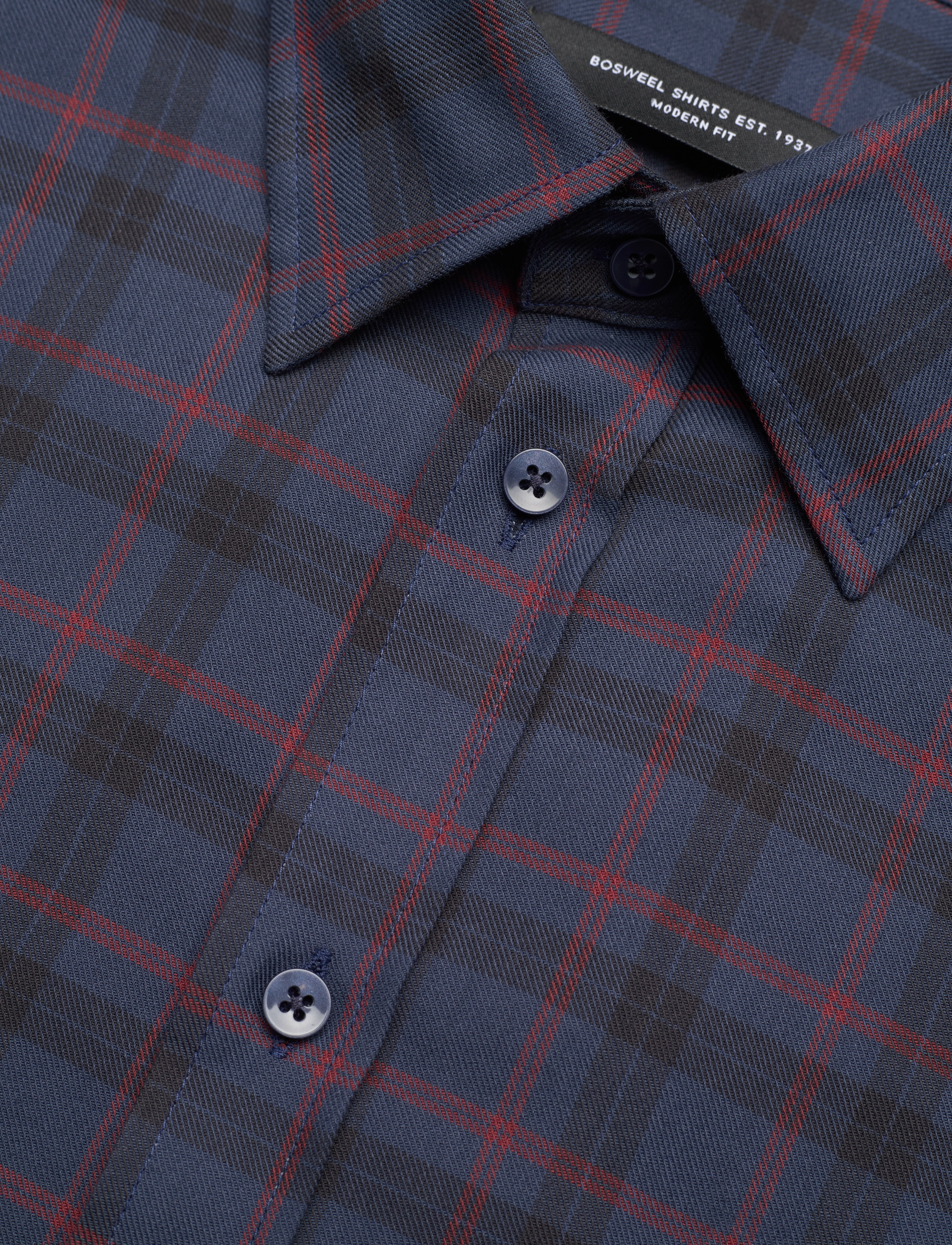 Bosweel Shirts Est. 1937 - Regular fit Mens shirt - red - 3