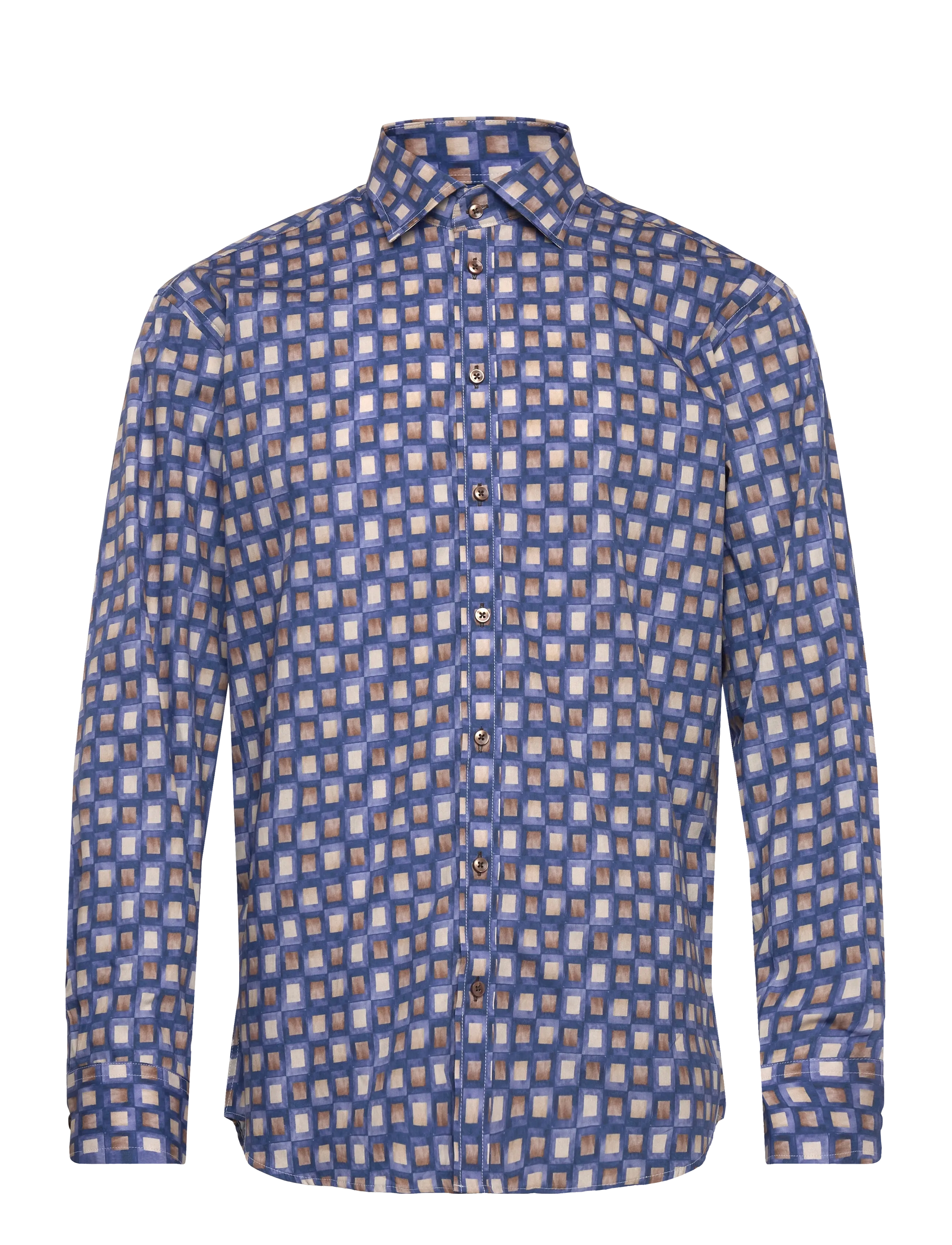 Bosweel Shirts Est. 1937 Regular fit Mens shirt - Festtøj til outletpriser - BLUE / multi