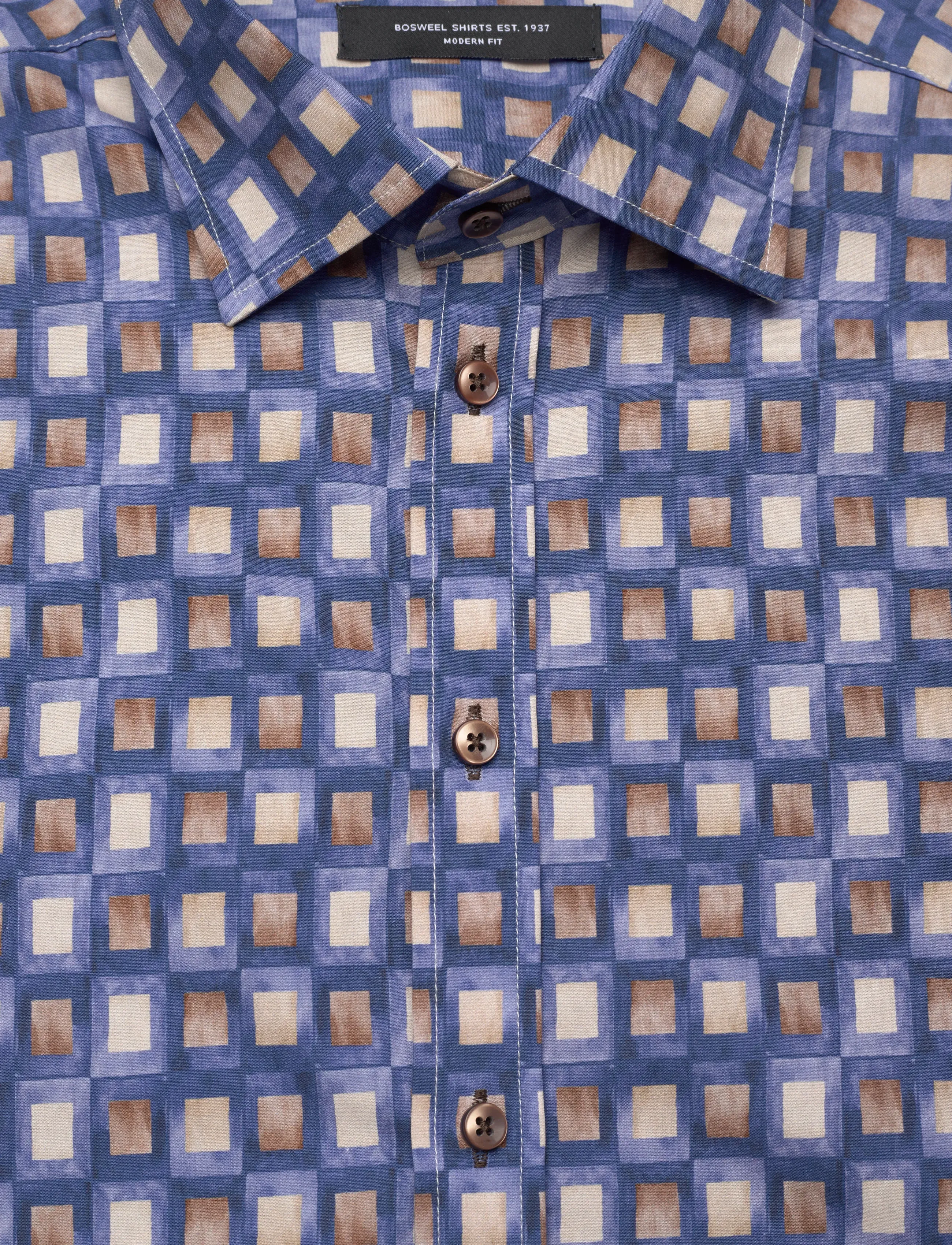Bosweel Shirts Est. 1937 - Regular fit Mens shirt - blue - 2