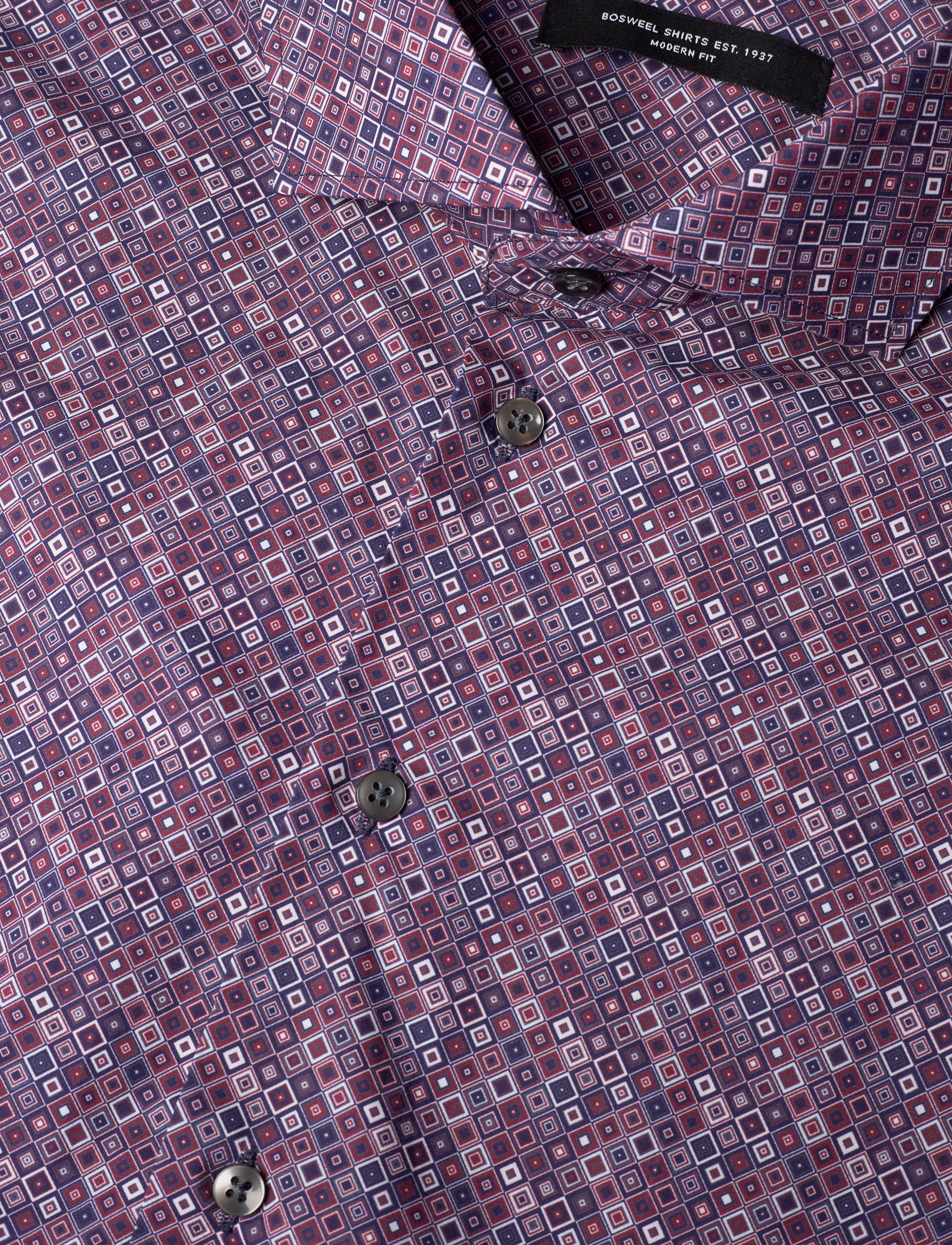 Bosweel Shirts Est. 1937 - Regular fit Mens shirt - red - 3