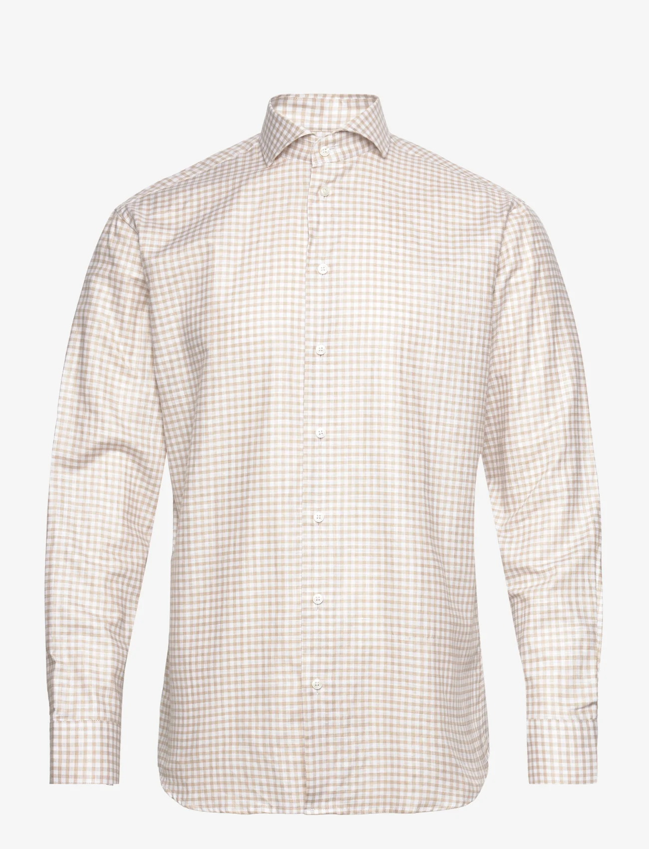 Bosweel Shirts Est. 1937 - Regular fit Mens shirt - checkered shirts - cream - 0