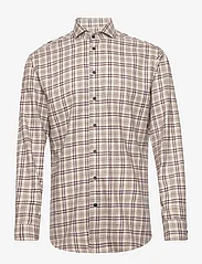 Bosweel Shirts Est. 1937 - Regular fit Mens shirt - checkered shirts - beige - 0