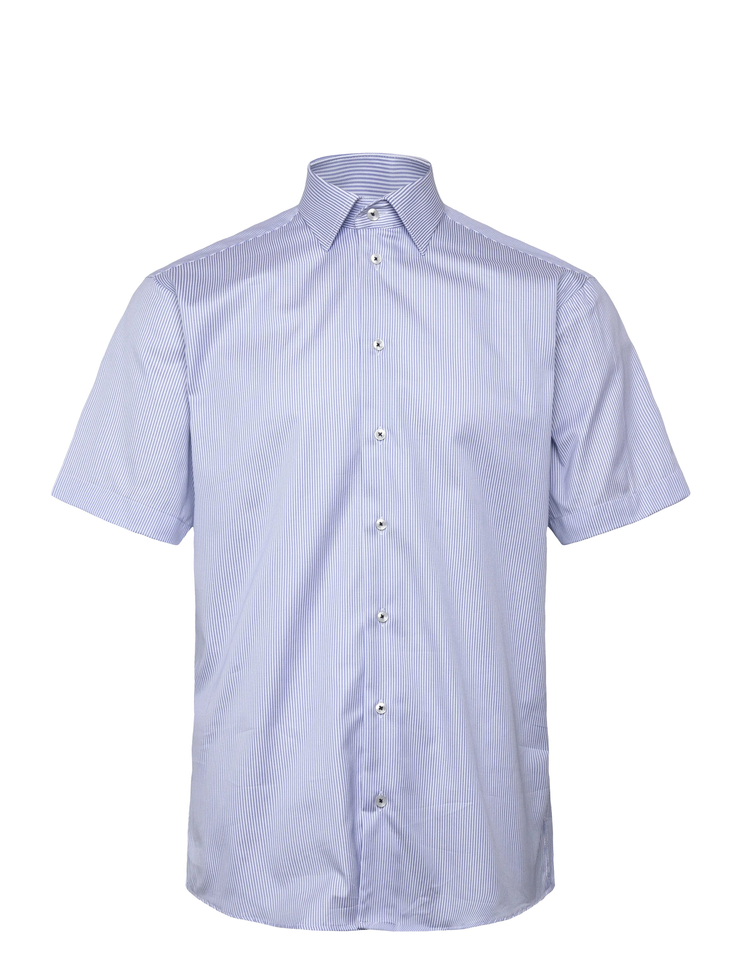 BOSWEEL Hemden EST. 1937 Kurz Sleeve Mens Shirt Blau - M - Herren