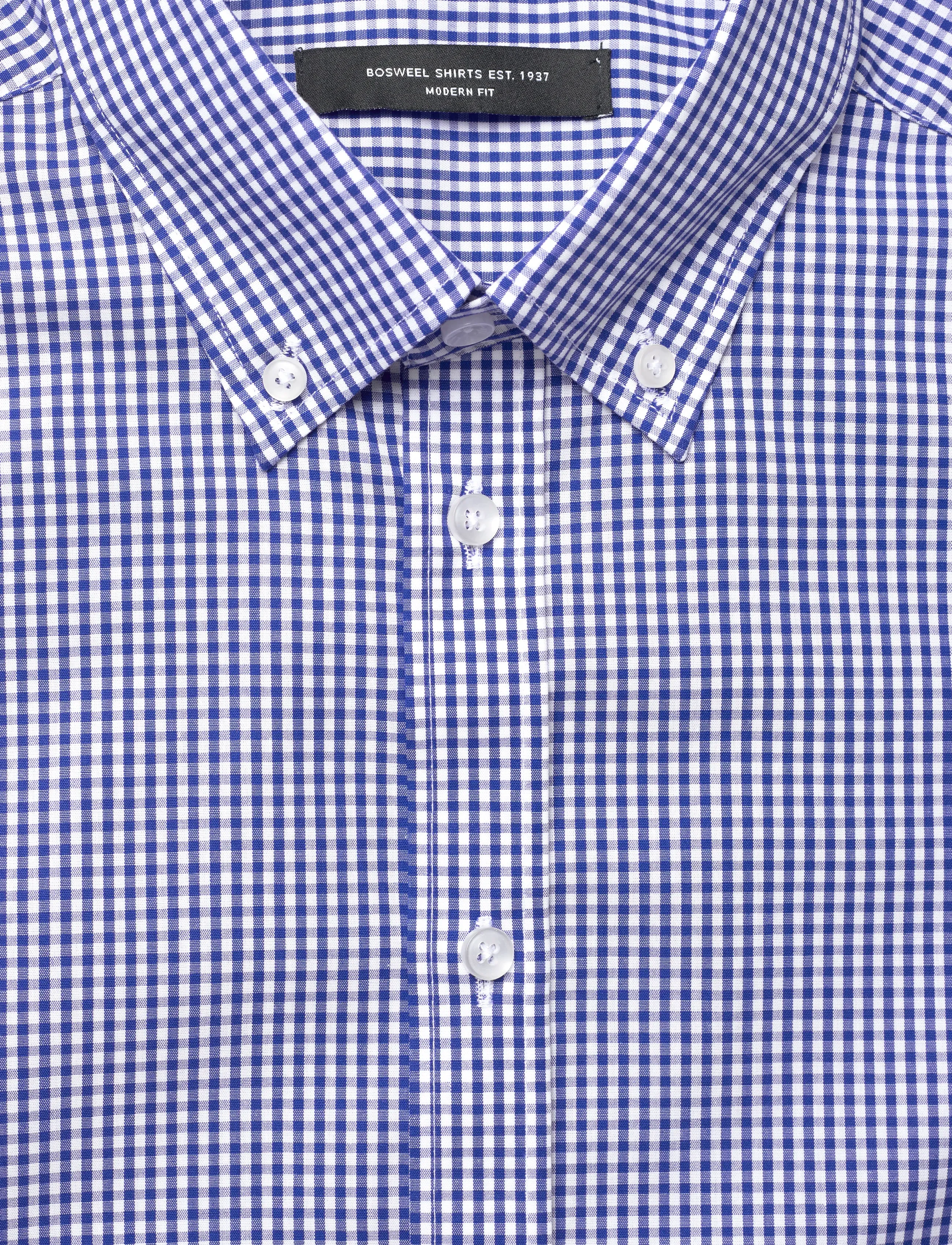 Bosweel Shirts Est. 1937 - Short sleeve Mens shirt - kortærmede skjorter - blue - 2