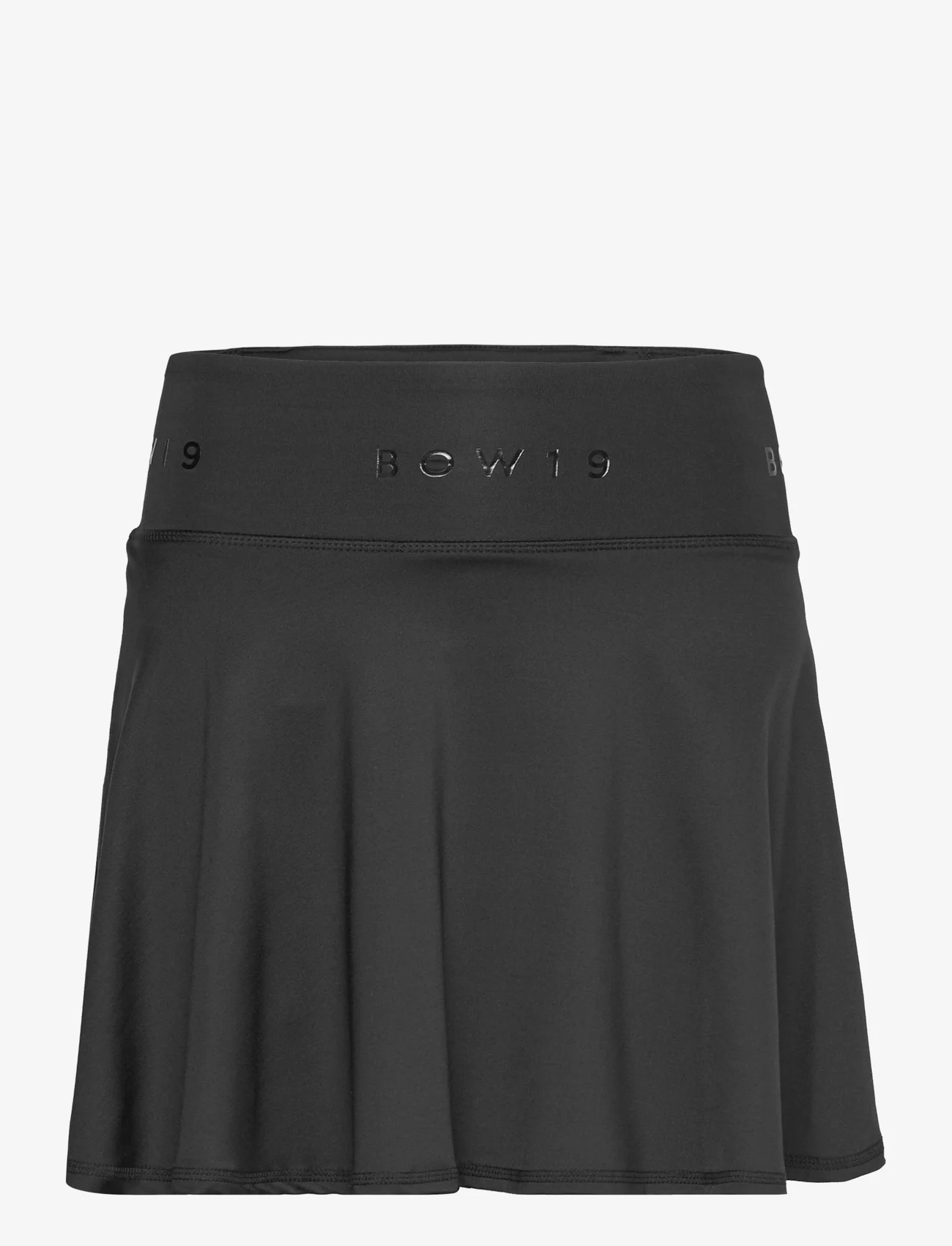 BOW19 - Classy skirt - svārki ar ielocēm - black - 0
