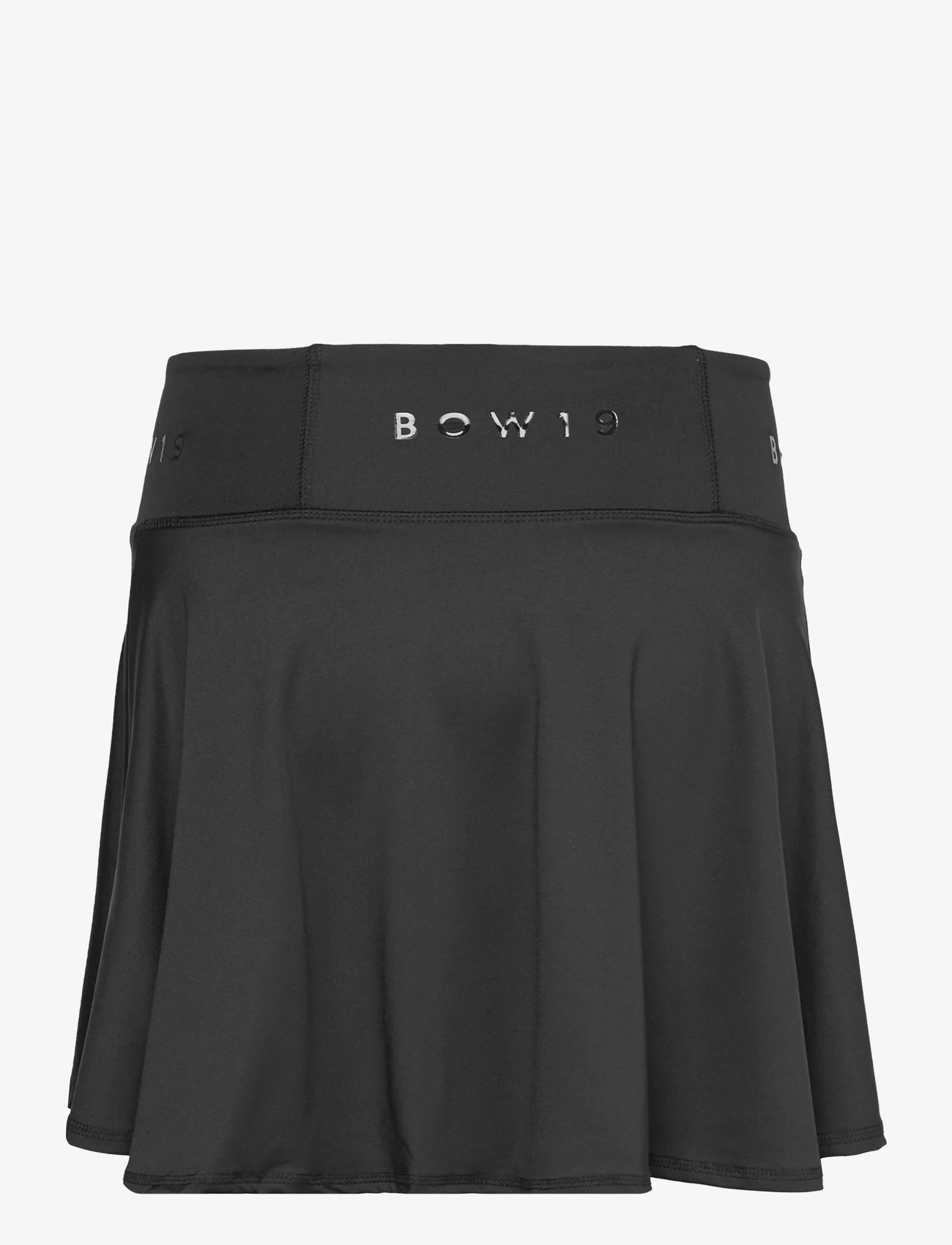 BOW19 - Classy skirt - svārki ar ielocēm - black - 1