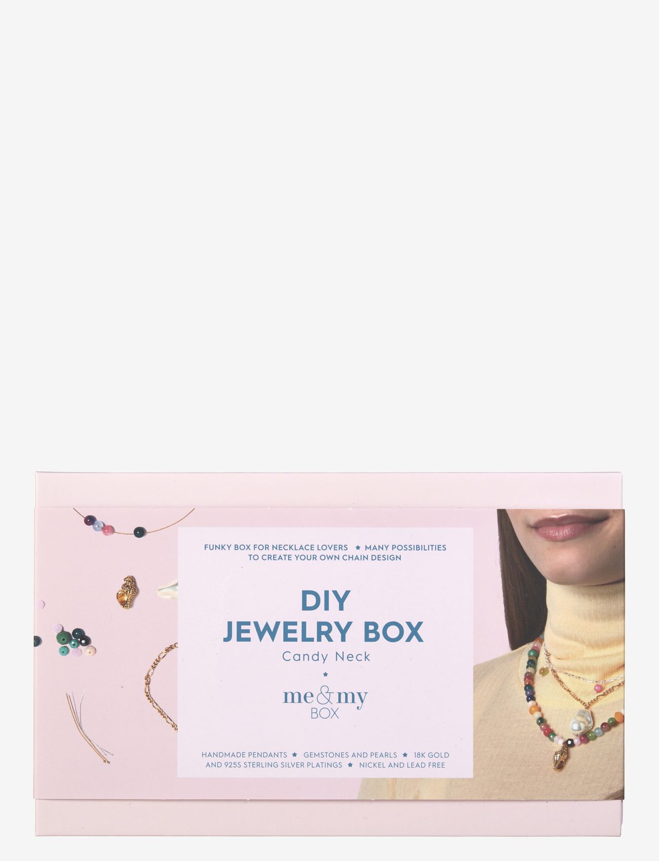 Me & My Box - Necklace - halskæde box - box no 9 - smycken & accessoarer - pink - 0