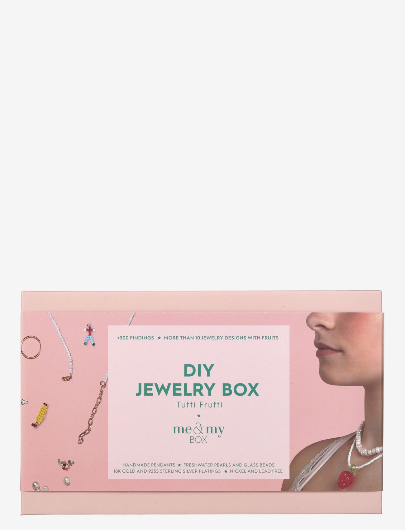 Me & My Box - Tutti Frutti - frugtvedhæng på kæde - box no 12 - smykker & accessories - pink - 0
