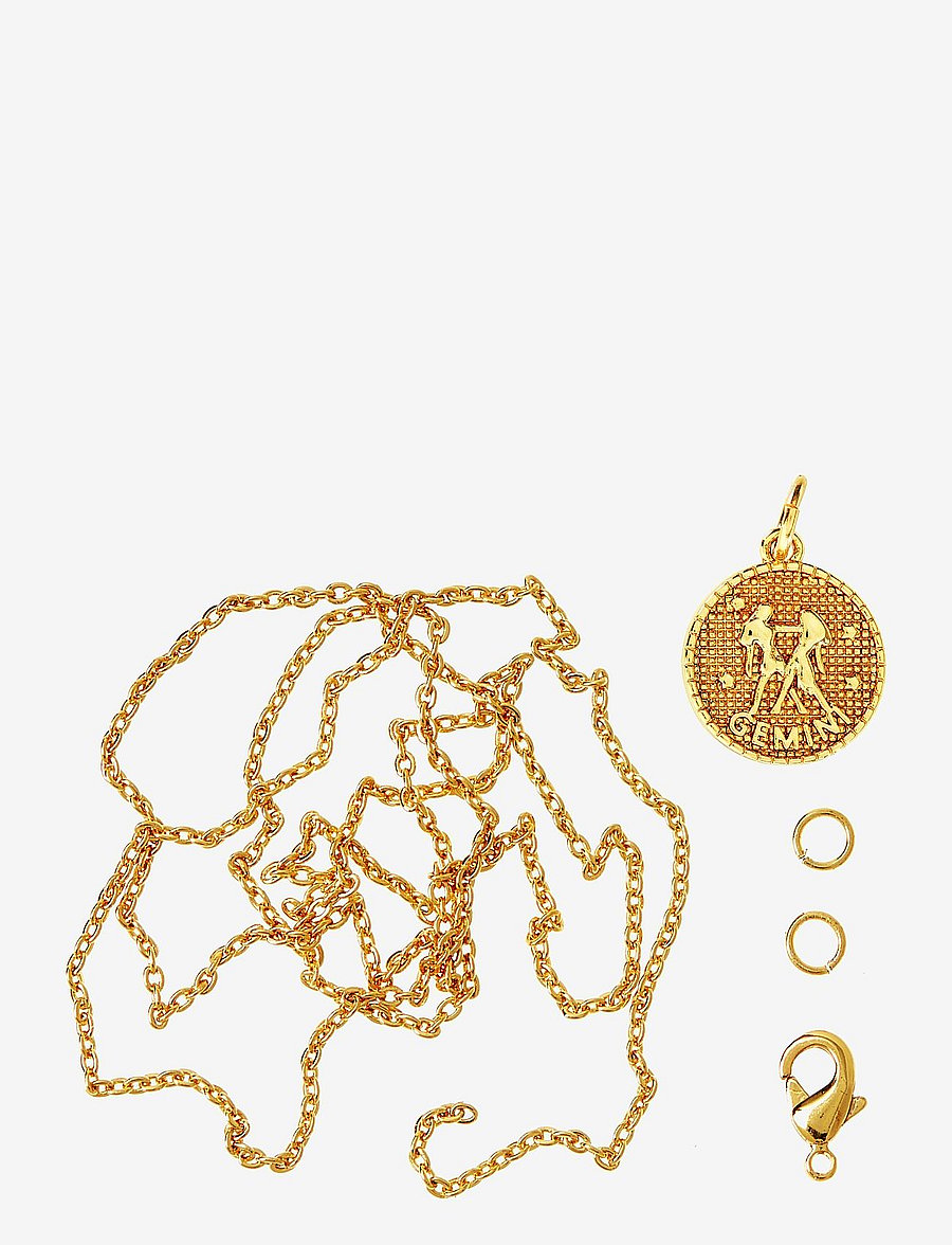 Me & My Box - Zodiac coin pendant and chain set, Gemini - korut & asusteet - gold-gemini - 0