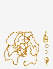 Letter B GP with o-ring chain and clasp - GOLD-B
