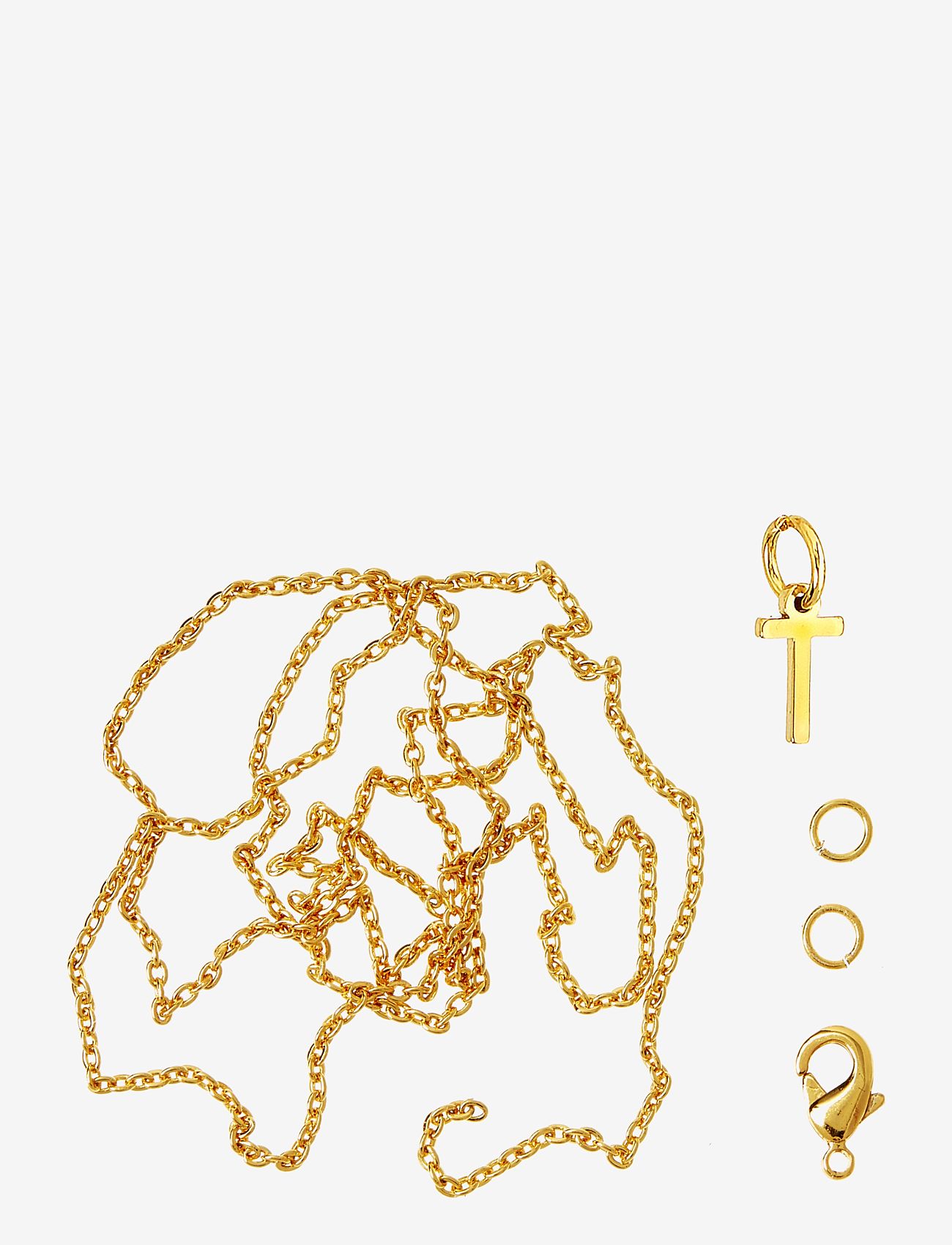 Me & My Box Letter T Gp With O-Ring, Chain And Clasp, Jewellery & Tilbehør, Guld, Str: ONE SIZE