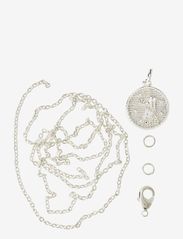 Zodiac coin pendant and chain set, Virgo - SILVER-VIRGO