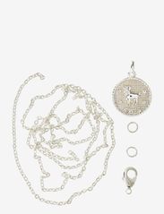Zodiac coin pendant and chain set, Aries - SILVER-ARIES