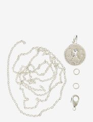 Zodiac coin pendant and chain set, Aquarius - SILVER-AQUARIUS