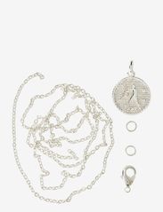 Zodiac coin pendant and chain set, Libra - SILVER-LIBRA
