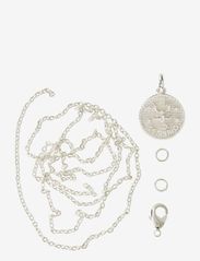 Zodiac coin pendant and chain set, Scorpio - SILVER-SCORPIO