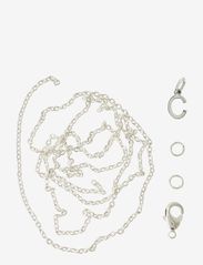 Letter C SP with o-ring, chain and clasp - SILVER-C