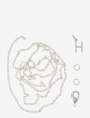 Letter H SP with o-ring, chain and clasp - SILVER-H