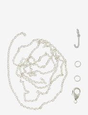 Letter J SP with o-ring, chain and clasp - SILVER-J