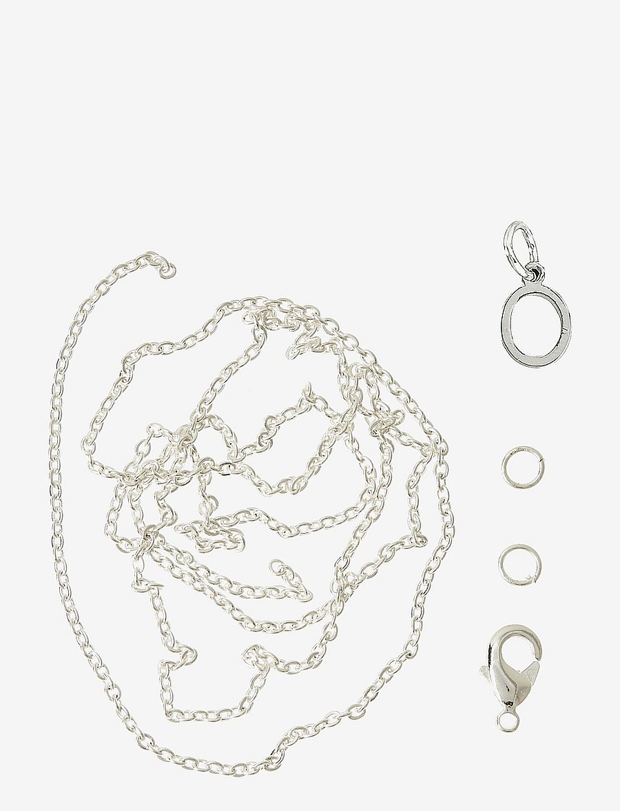 Me & My Box - Letter O SP with o-ring, chain and clasp - smycken & accessoarer - silver-o - 0