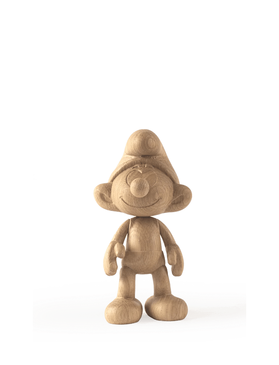 Boyhood - Smurfs x Wood Smurf Oak Small - oak - 0