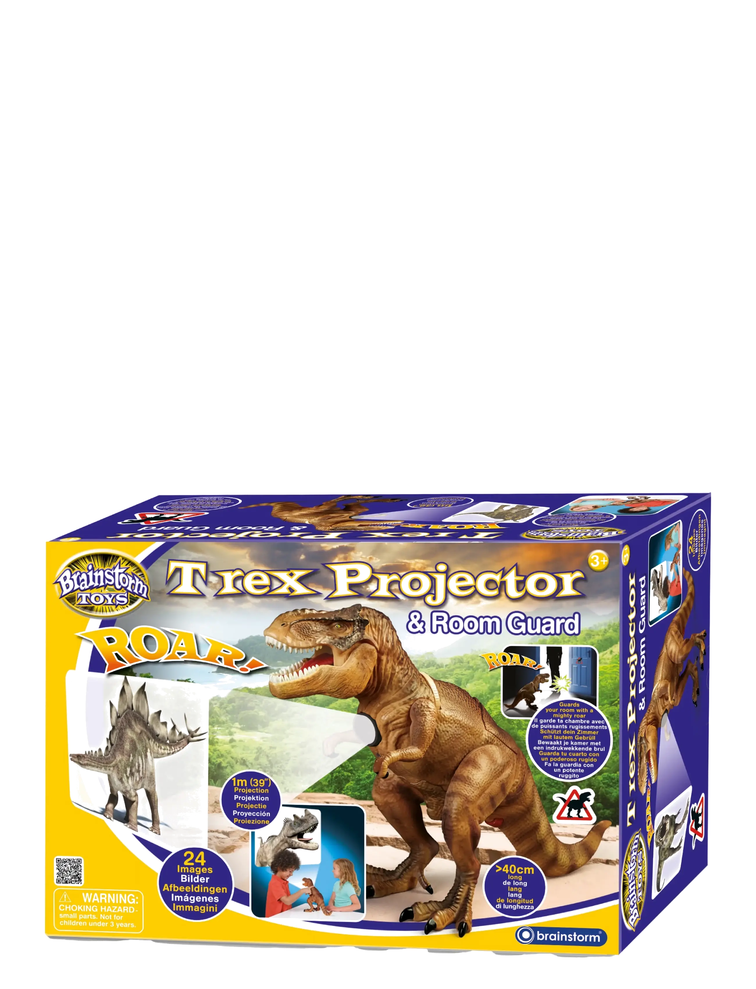 Brainstorm Brainstorm T-Rex Projector & Room Guard - Interaktiva djur och robotar - MULTI / brown