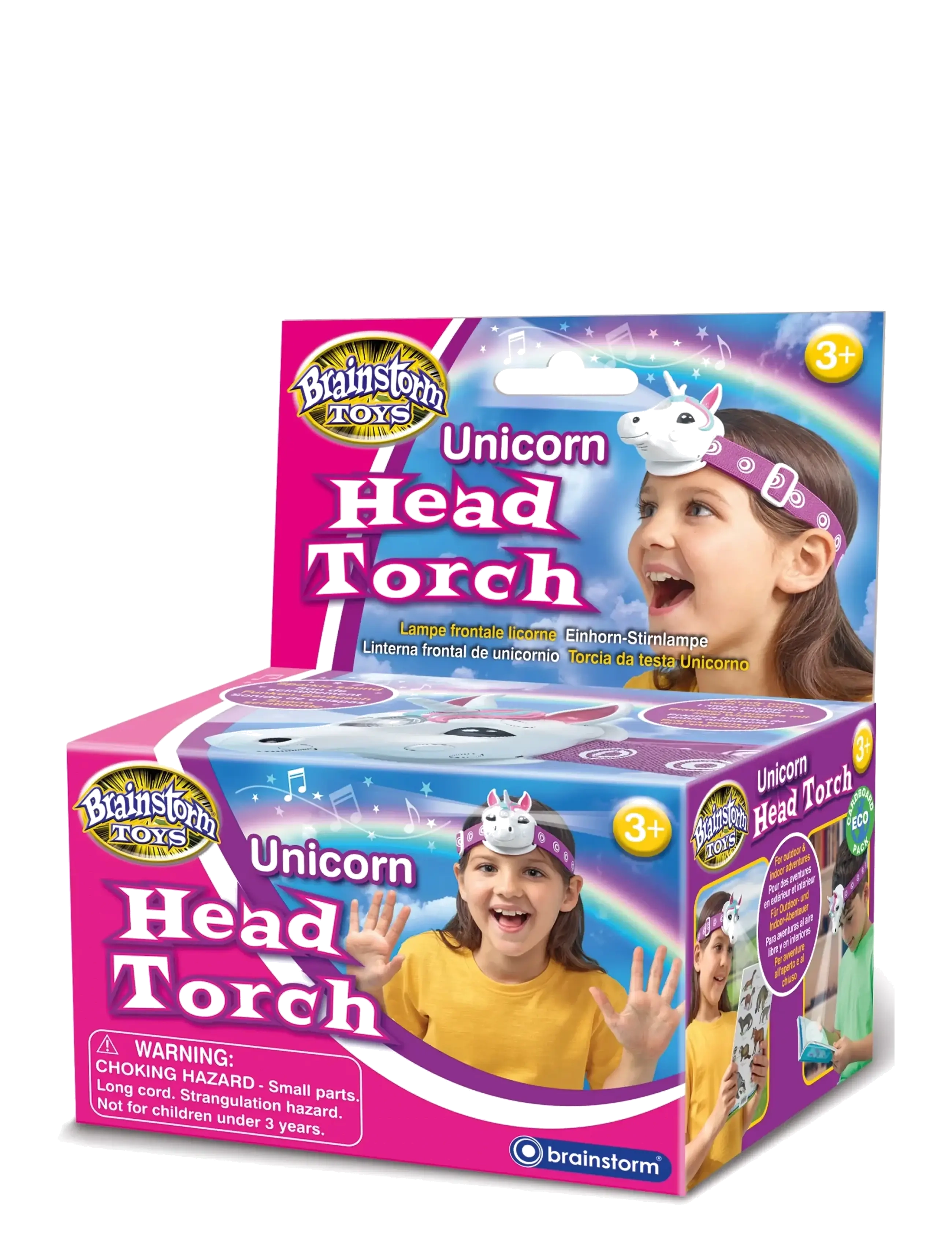 Brainstorm Brainstorm Unicorn Head Torch - Nyheter - MULTI / purple
