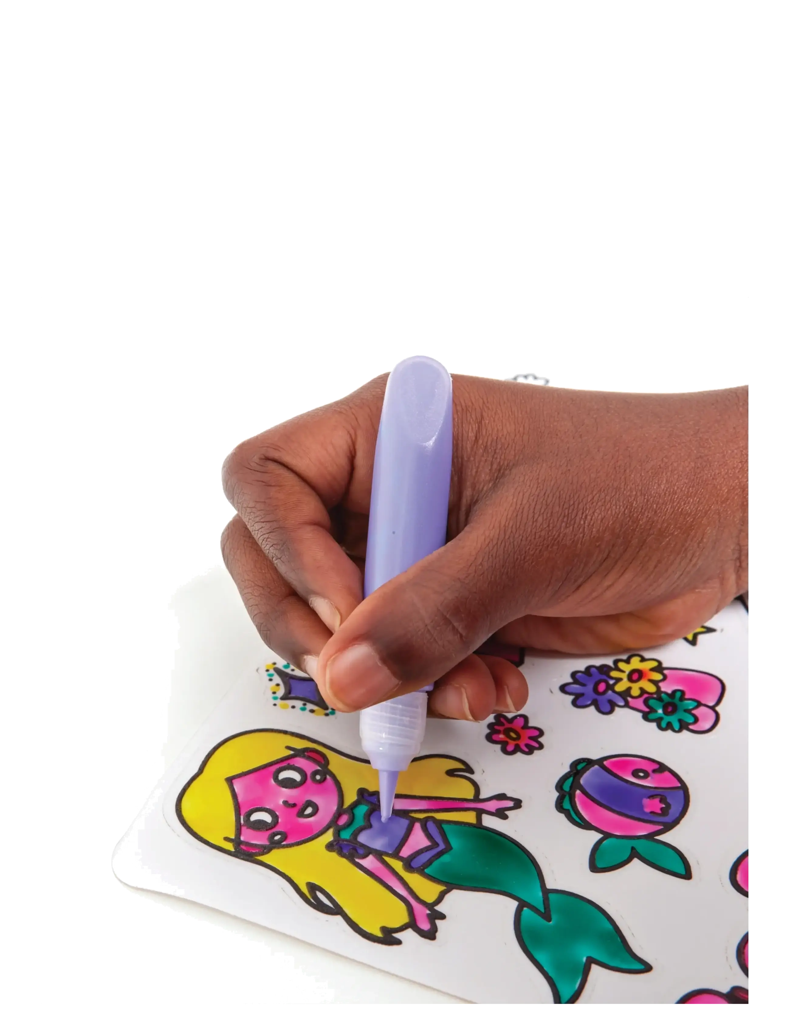 Brainstorm - Brainstorm Colour Your Own Stickers - Fairytale - male- & kreabøger - muti - 2