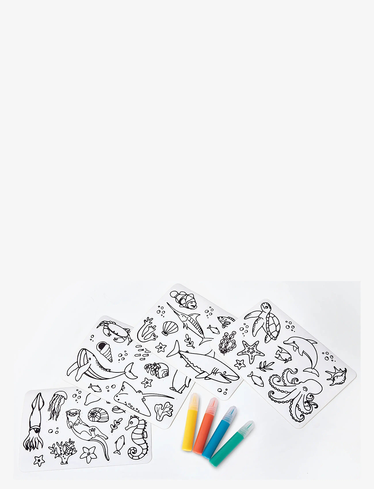 Brainstorm - Brainstorm Colour Your Own Stickers- Sea Creatures - male- & kreabøger - muti - 1