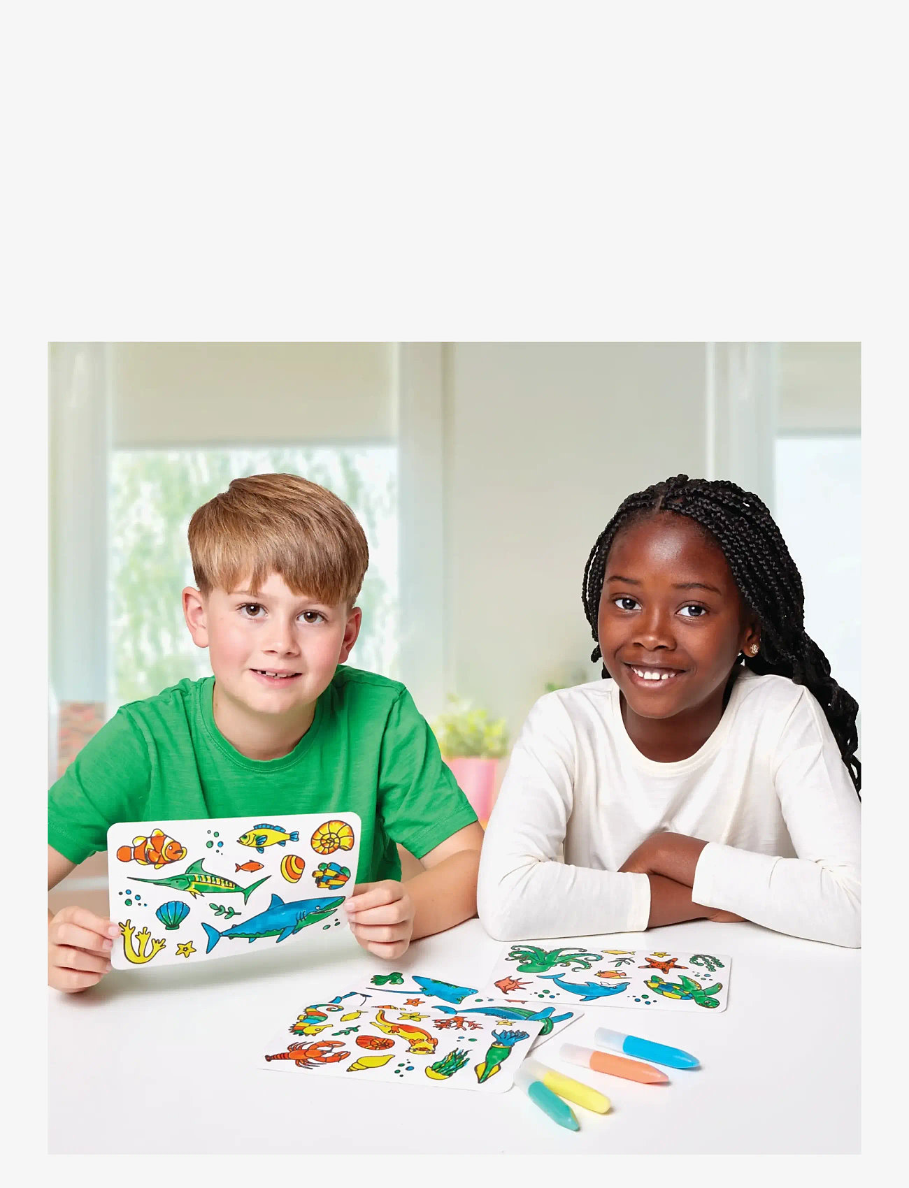 Brainstorm - Brainstorm Colour Your Own Stickers- Sea Creatures - male- & kreabøger - muti - 5