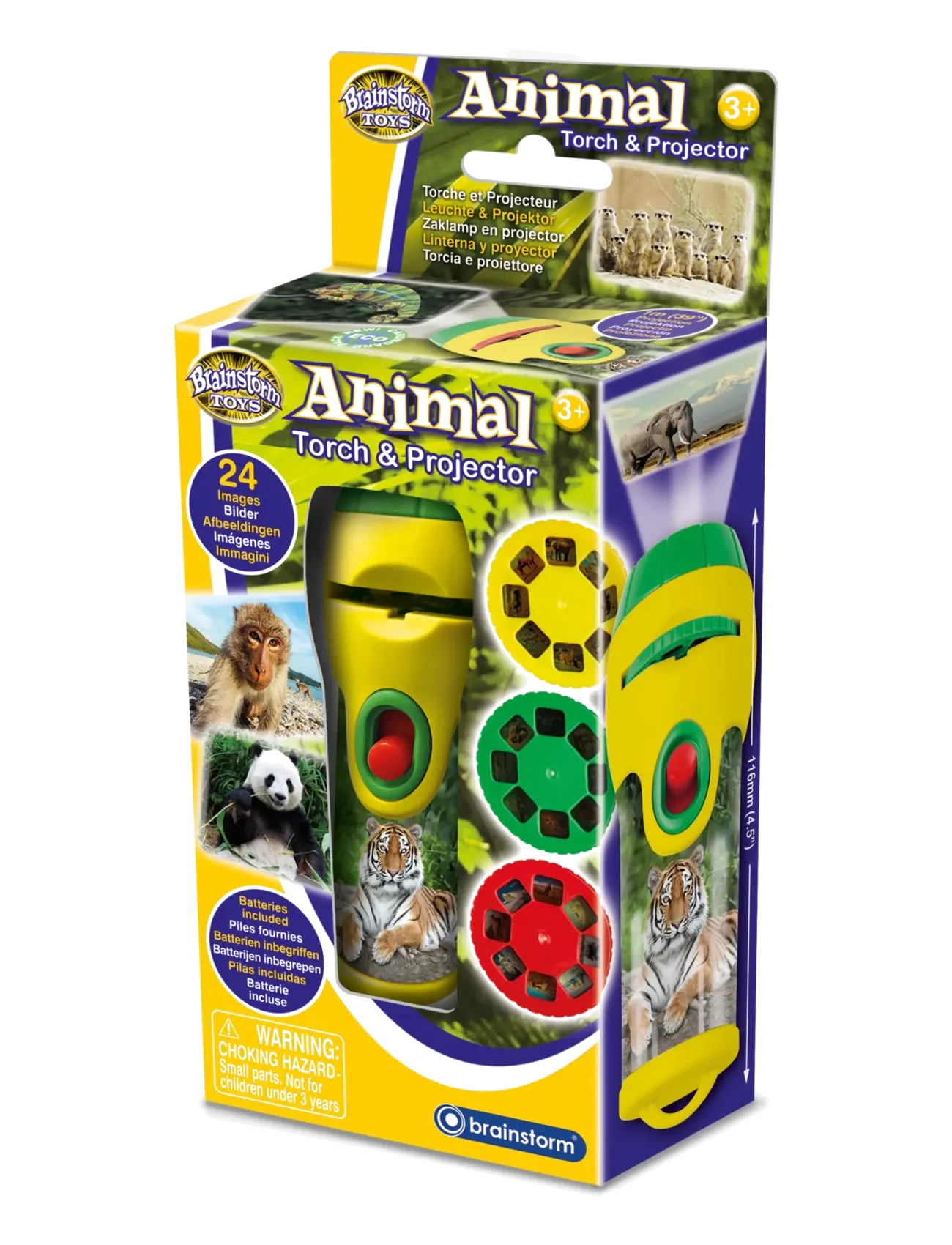 Brainstorm Brainstorm Animal Torch & Projector - Brainstorm - MULTI / multi