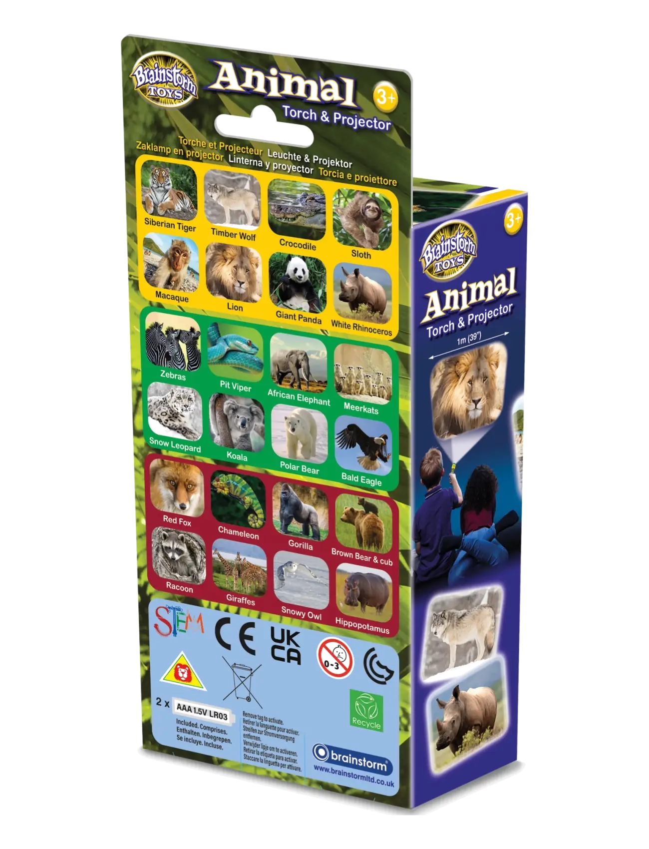 Brainstorm - Brainstorm Animal Torch & Projector - multi - 2