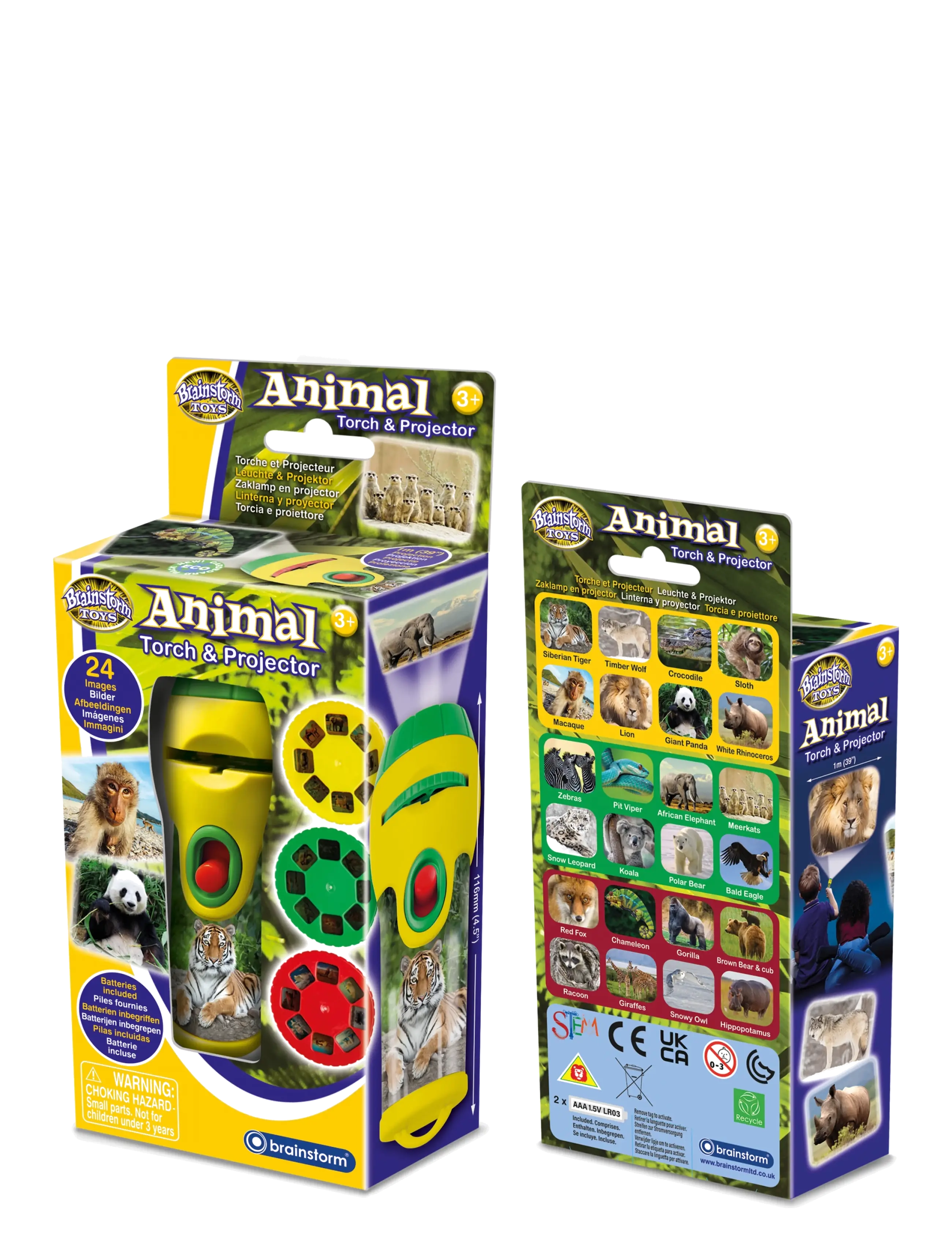 Brainstorm - Brainstorm Animal Torch & Projector - multi - 3