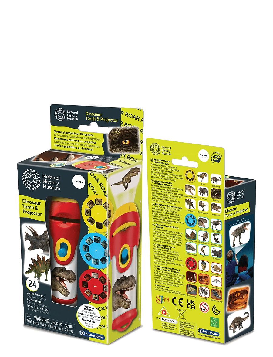 Brainstorm - Brainstorm Dinosaur Torch & Projector - steam-leksaker - muti - 2