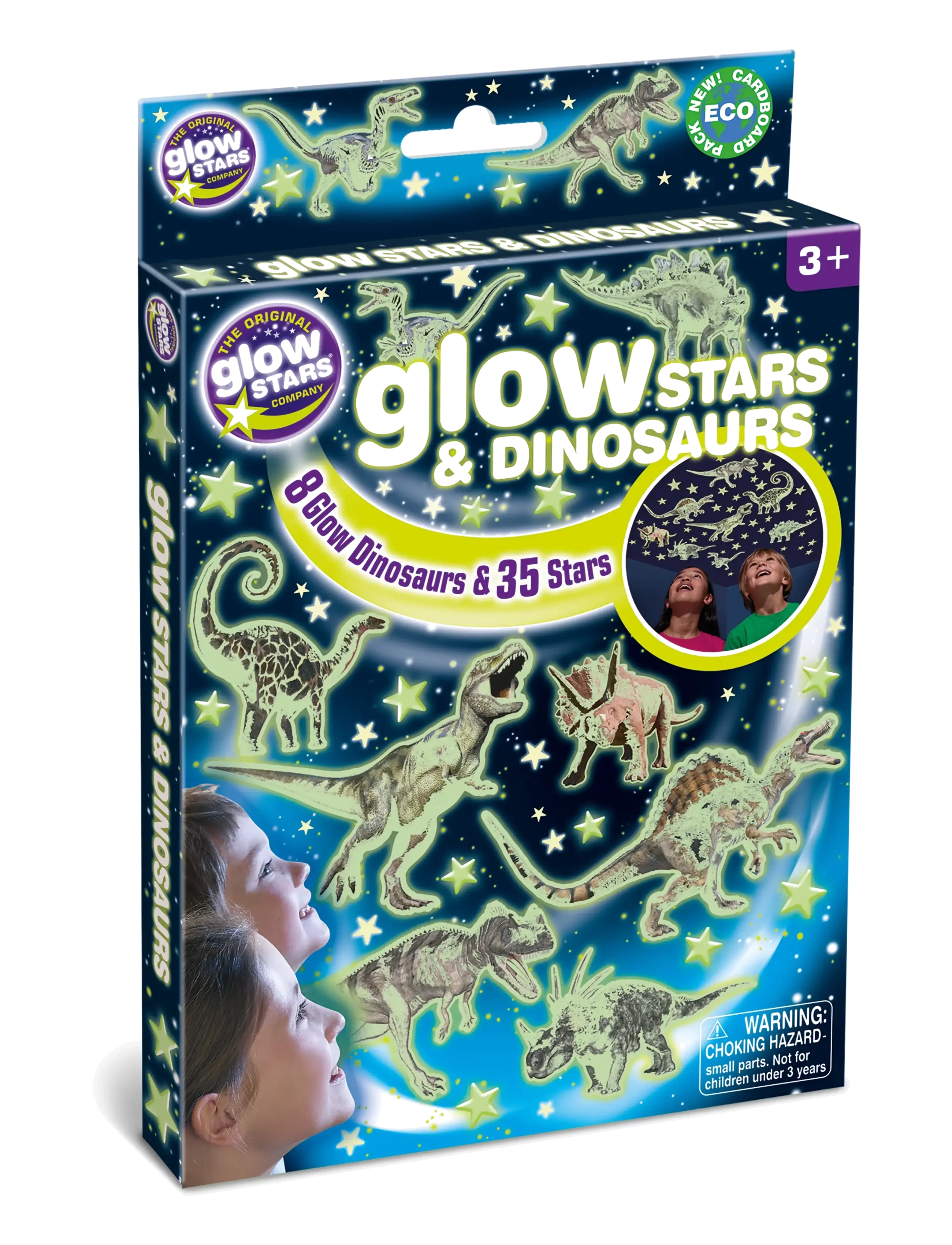 Brainstorm Brainstorm Glow Stars & Dinosaurs - Legetøj 3-5 år - MULTI / multi