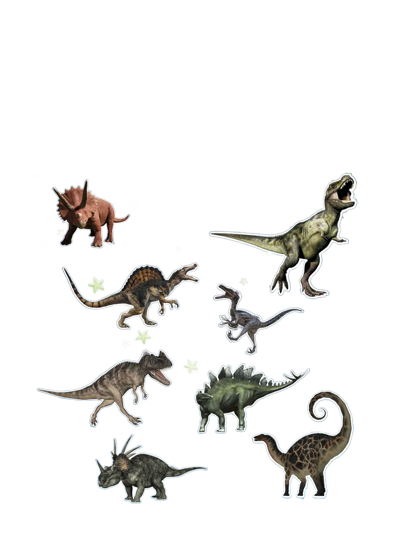 Brainstorm - Brainstorm Glow Stars & Dinosaurs - klistermärken - multi - 2