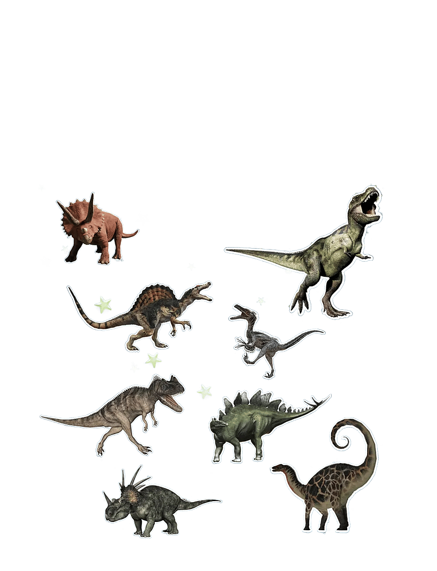 Brainstorm - Brainstorm Glow Stars & Dinosaurs - klistermärken - multi - 2