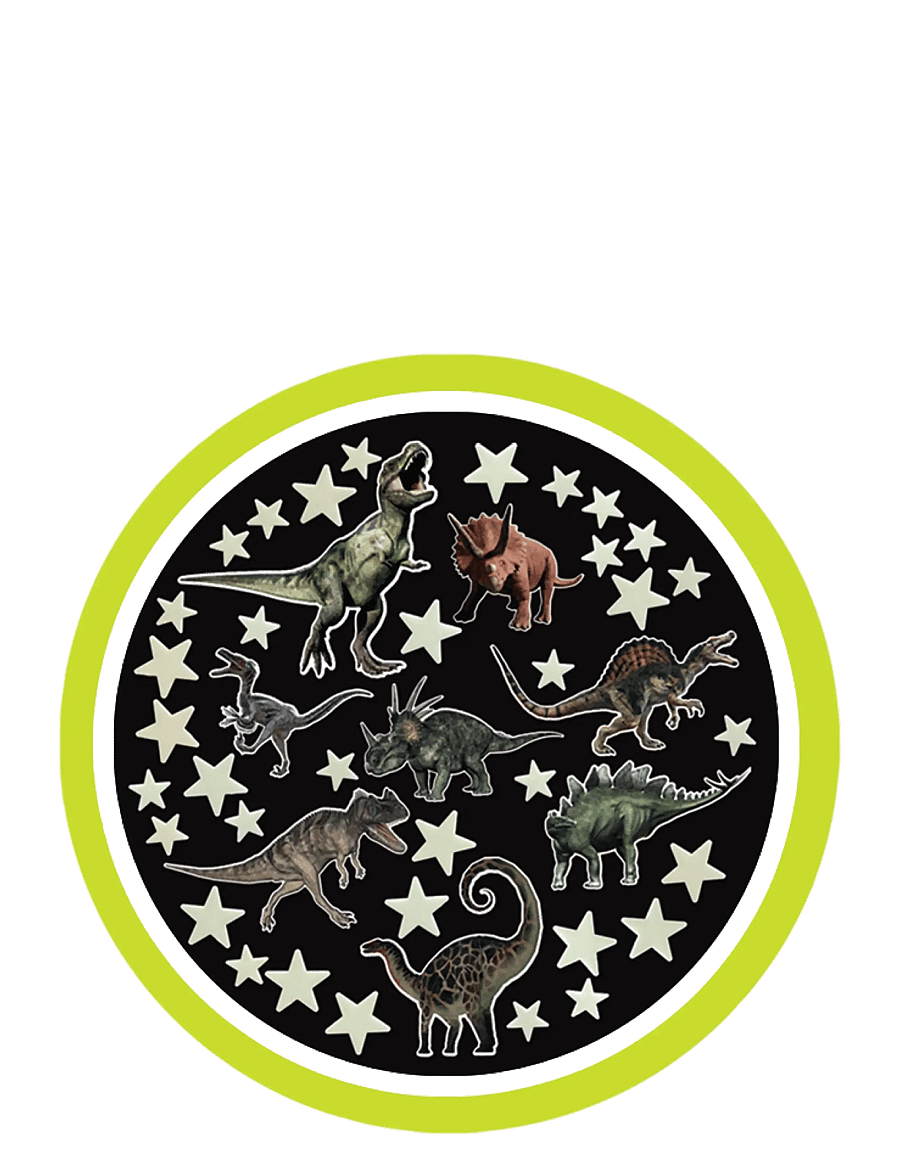 Brainstorm - Brainstorm Glow Stars & Dinosaurs - klistermärken - multi - 2