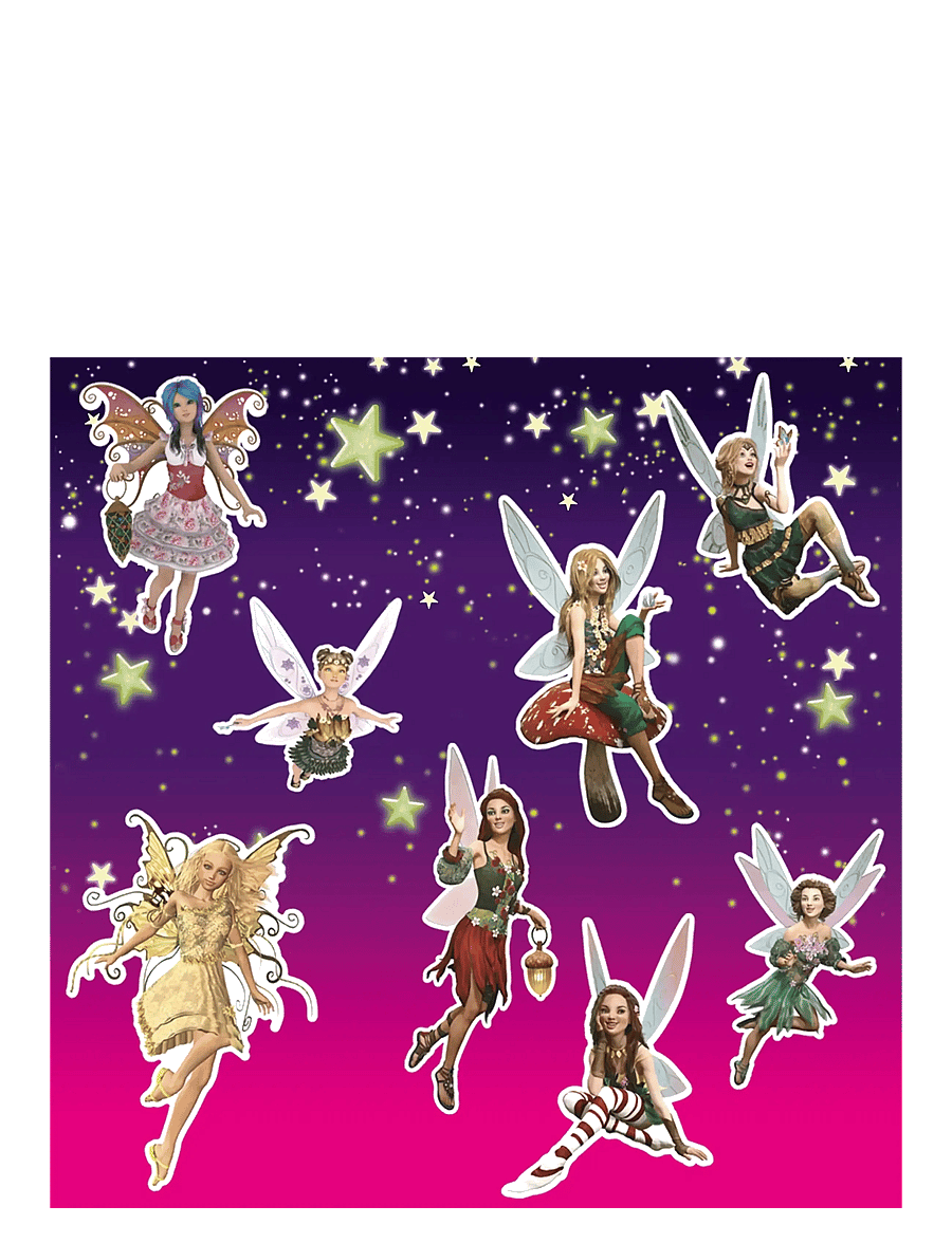 Brainstorm - Brainstorm Glow Stars & Fairies - klistermärken - multi - 2