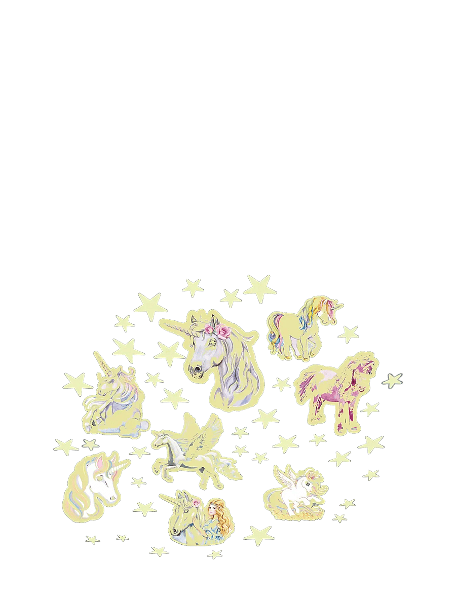 Brainstorm - Brainstorm Glow Stars & Unicorns - klistermärken - multi - 2