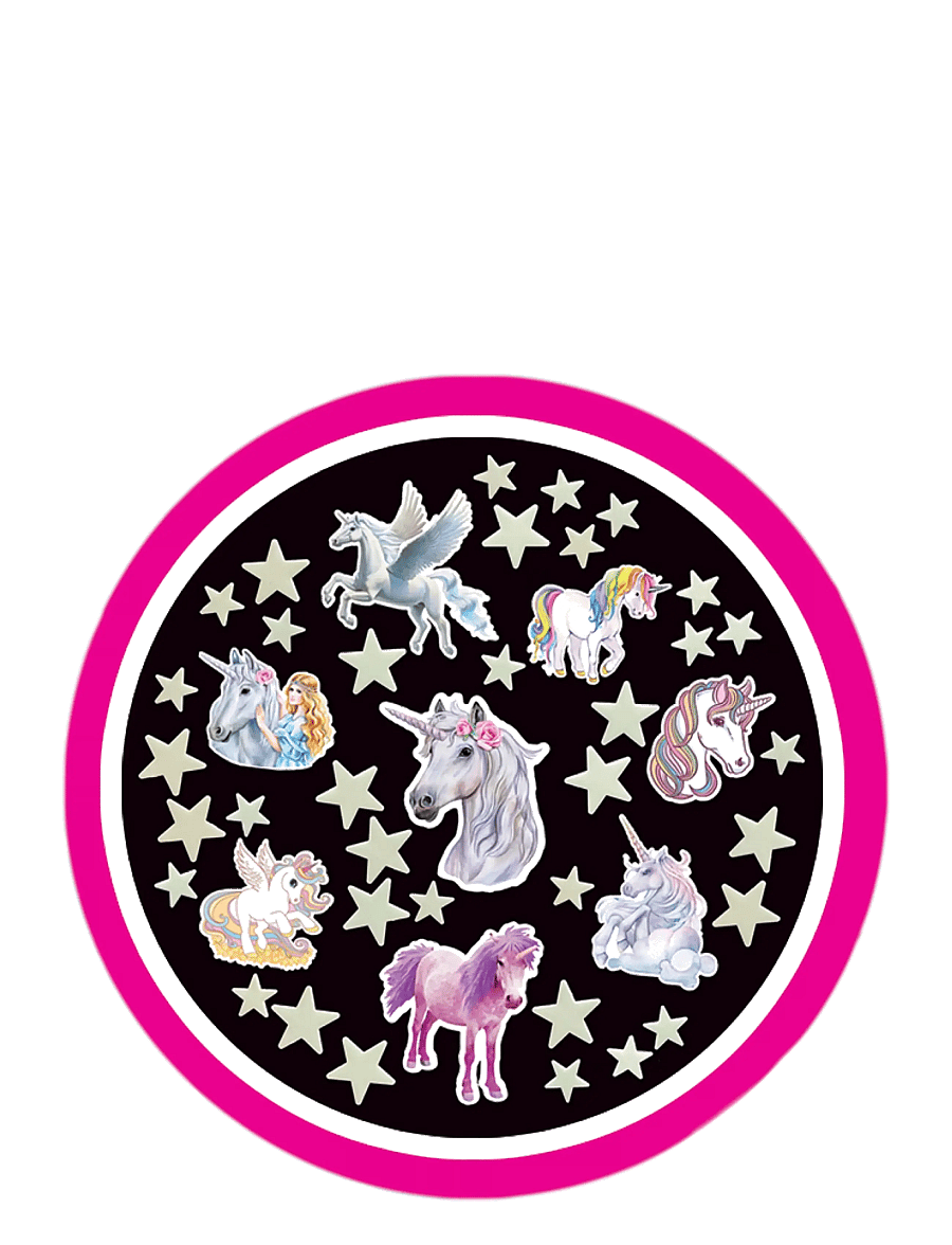Brainstorm - Brainstorm Glow Stars & Unicorns - klistermärken - multi - 2