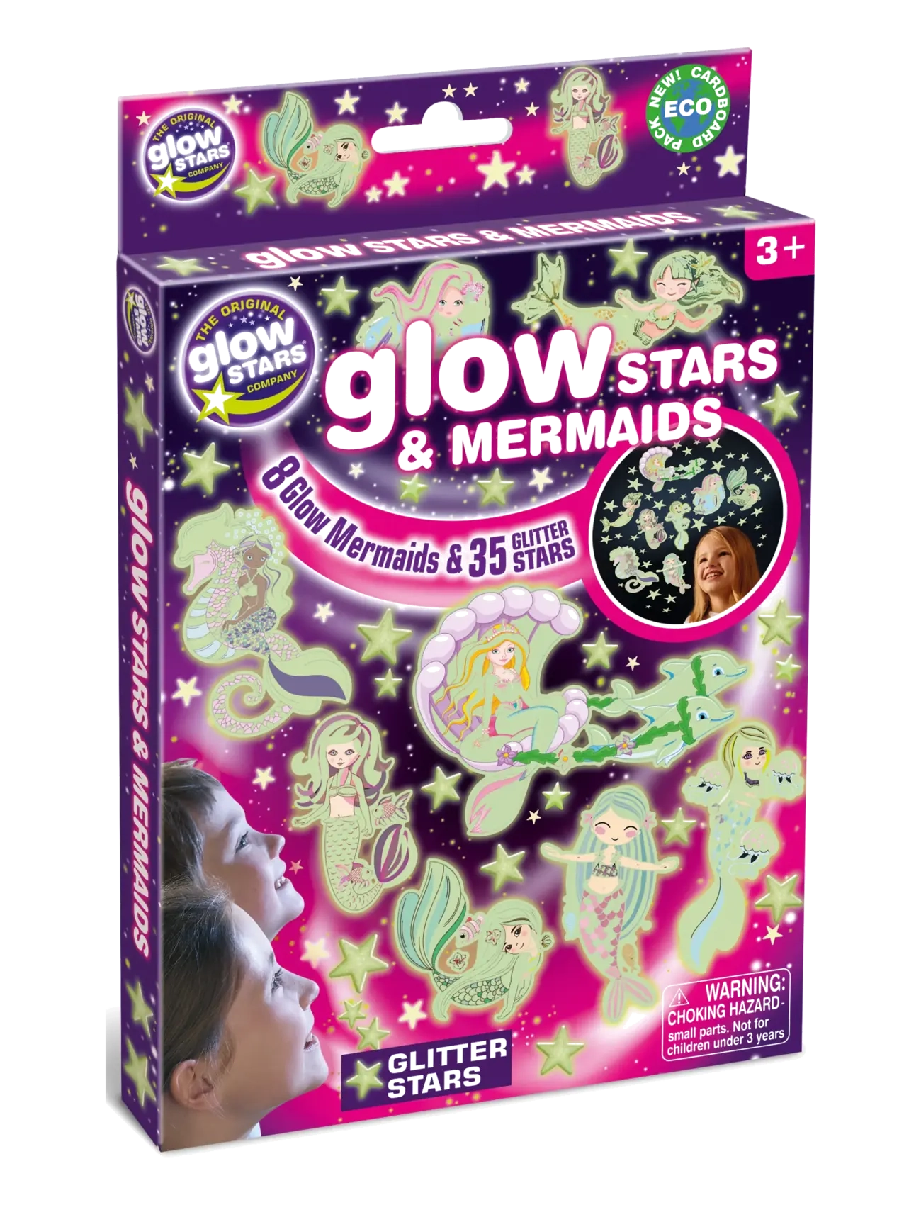 Brainstorm Brainstorm Glow Stars & Mermaids - Legetøj 3-5 år - MULTI / multi