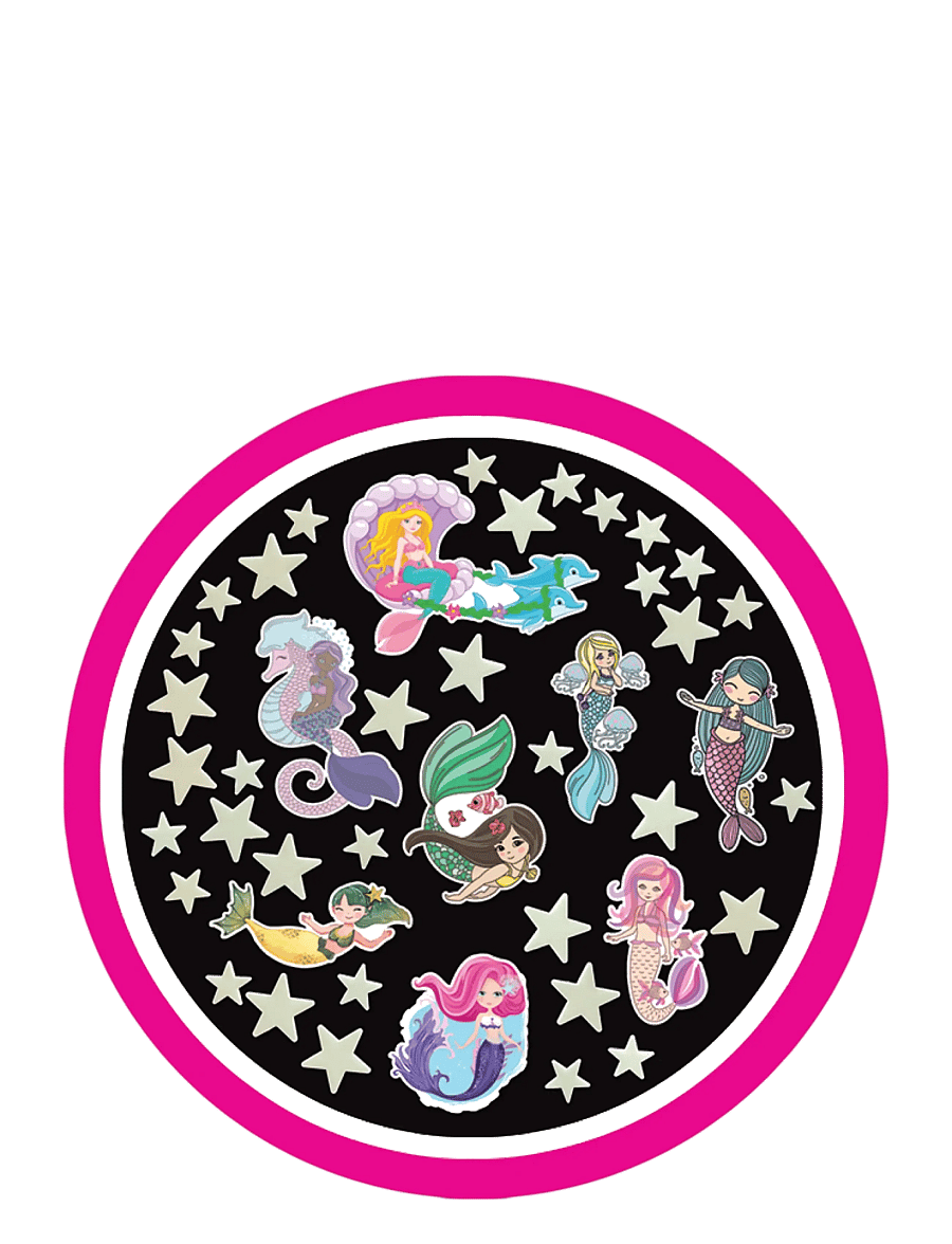 Brainstorm - Brainstorm Glow Stars & Mermaids - klistermärken - multi - 2