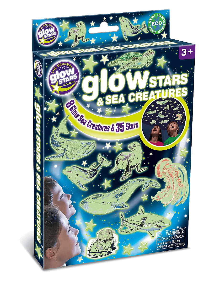 Brainstorm - Brainstorm Glow Stars & Sea Creatures - pysselset - multi - 1