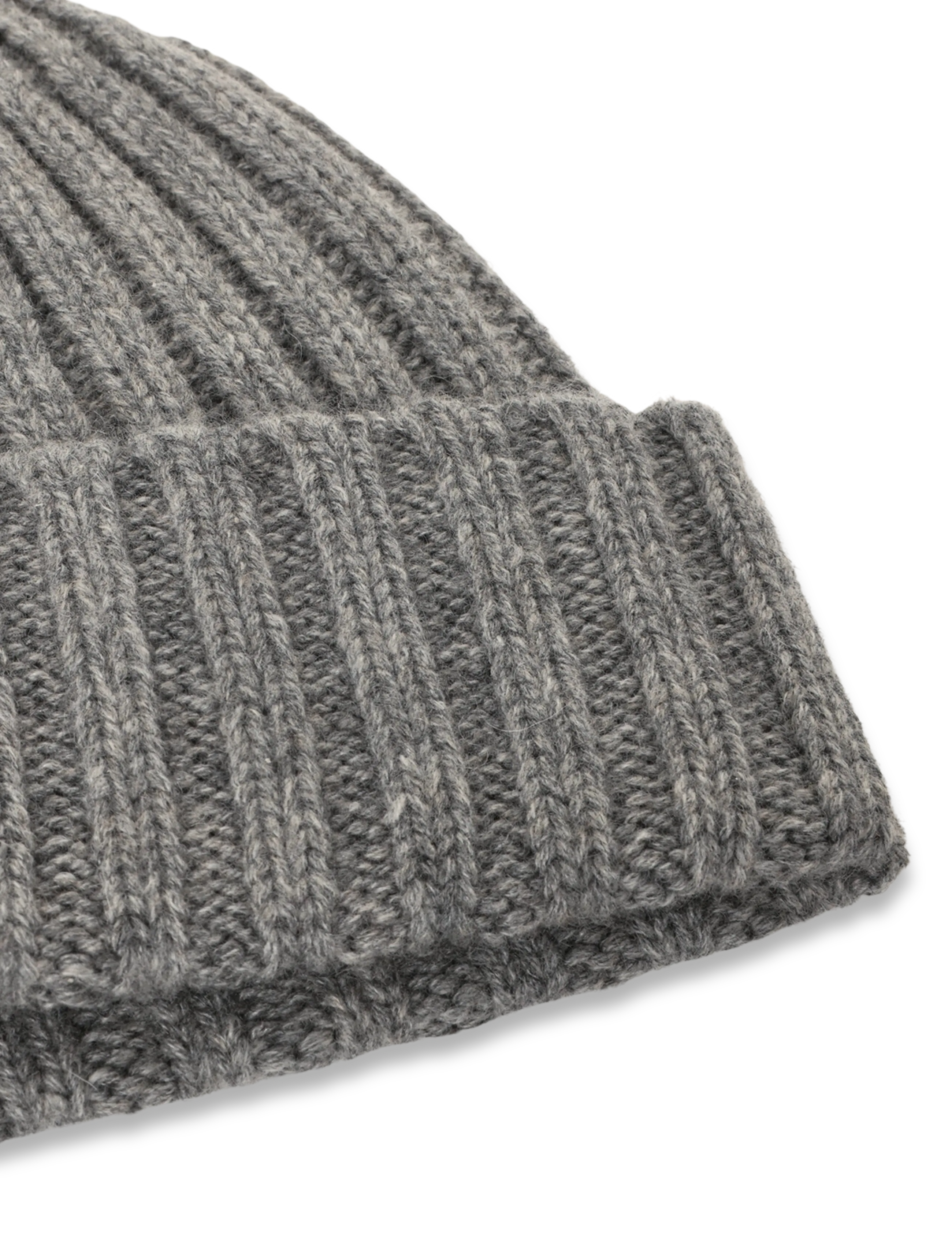 Bramani Cashmere - RIB HAT - cenere - 2