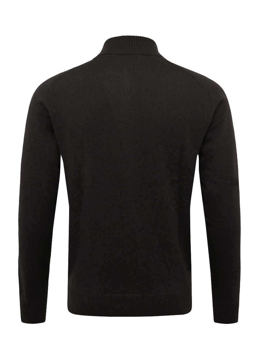 Bramani Cashmere - FULL ZIP - fullzip strik - caffe' - 1