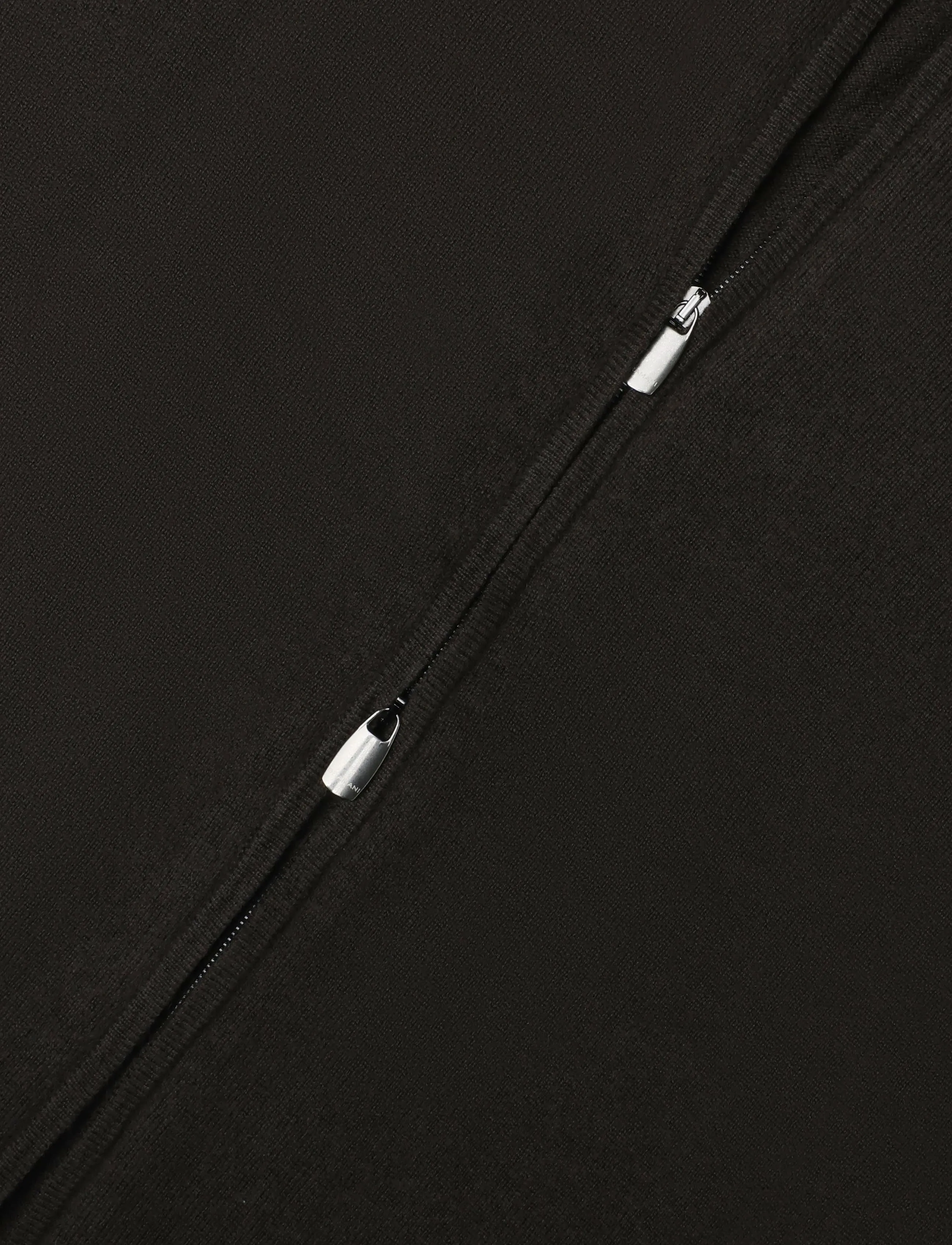 Bramani Cashmere - FULL ZIP - fullzip strik - caffe' - 3