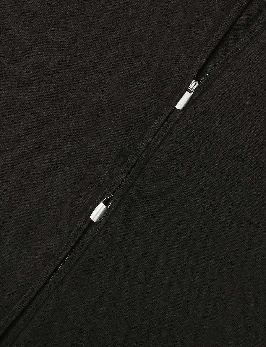 Bramani Cashmere - FULL ZIP - fullzip strik - caffe' - 3